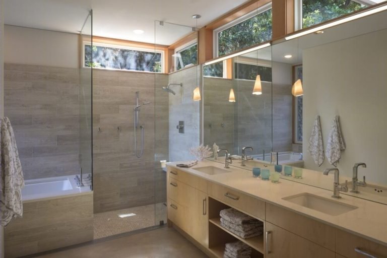 Luxury bathroom with premium fittings