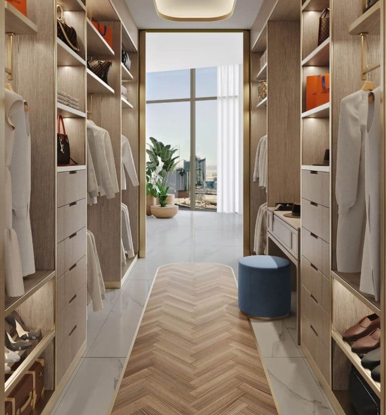 Tidy and elegant fitting room