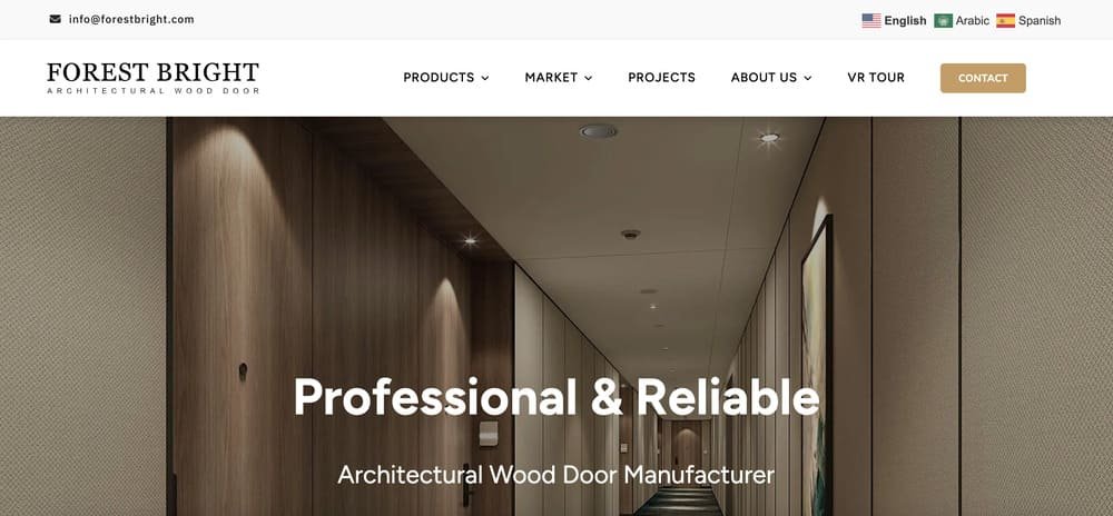 Forest Bright Website Homepage