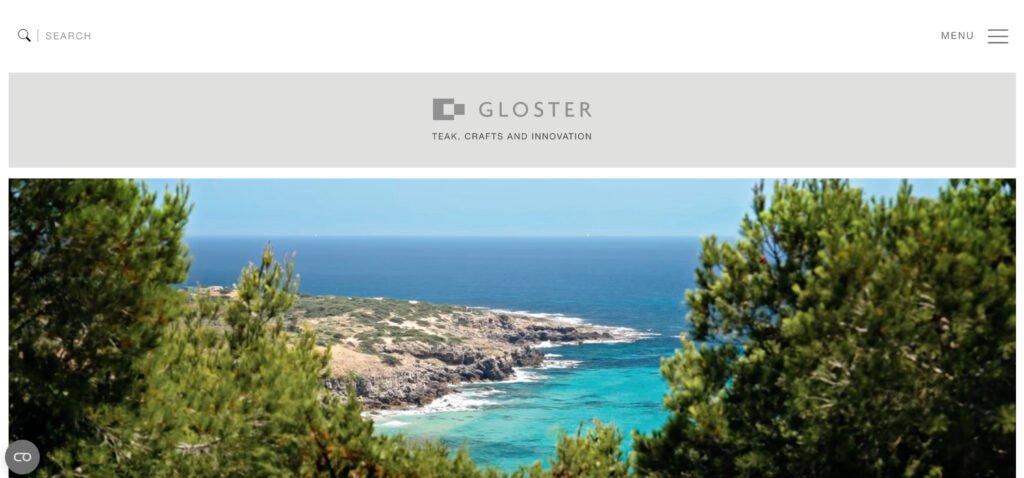 Gloster Website Homepage