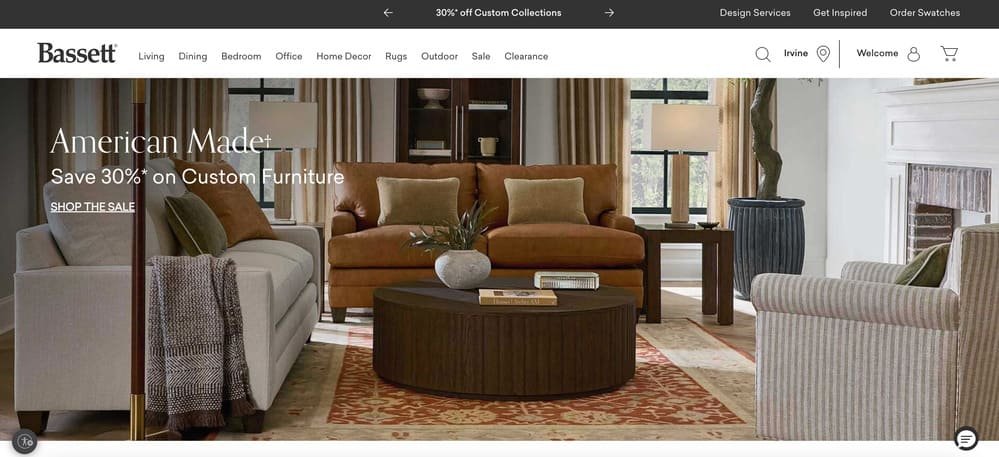 Bassett Website Homepage