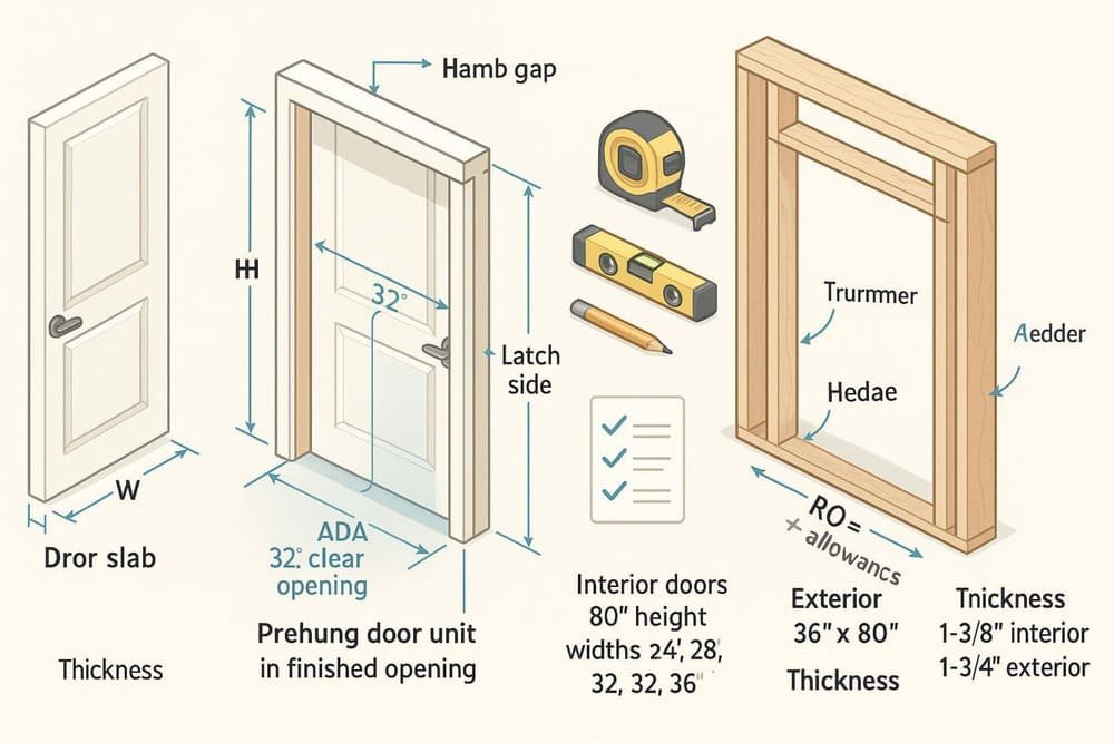 guide to standard door dimensions for your home (2025)