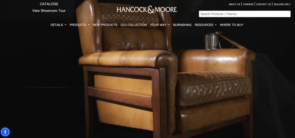 Hancock & Moore Website Homepage