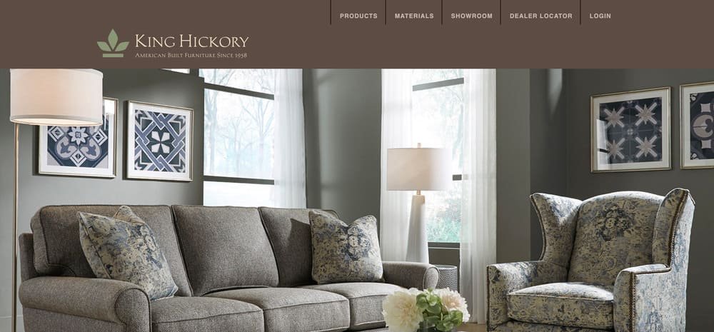 King Hickory Website Homepage