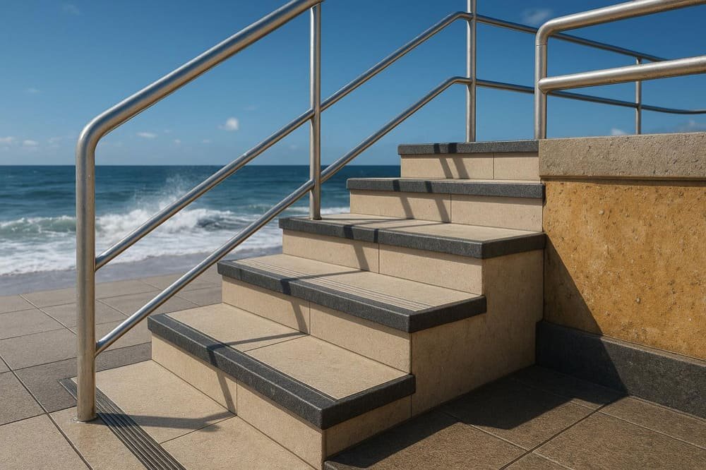 navigating the right materials for outdoor stairs in coastal, humid climates