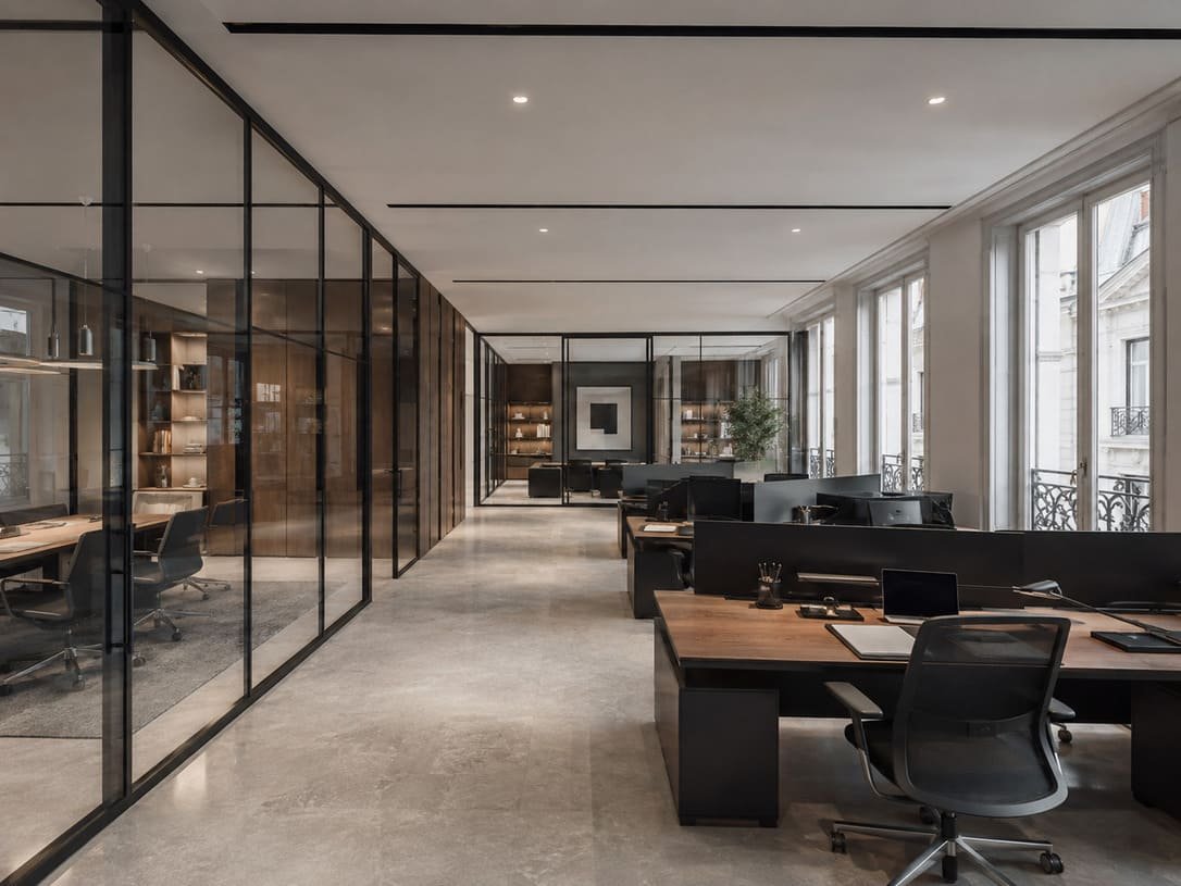 Paris office interior materials project