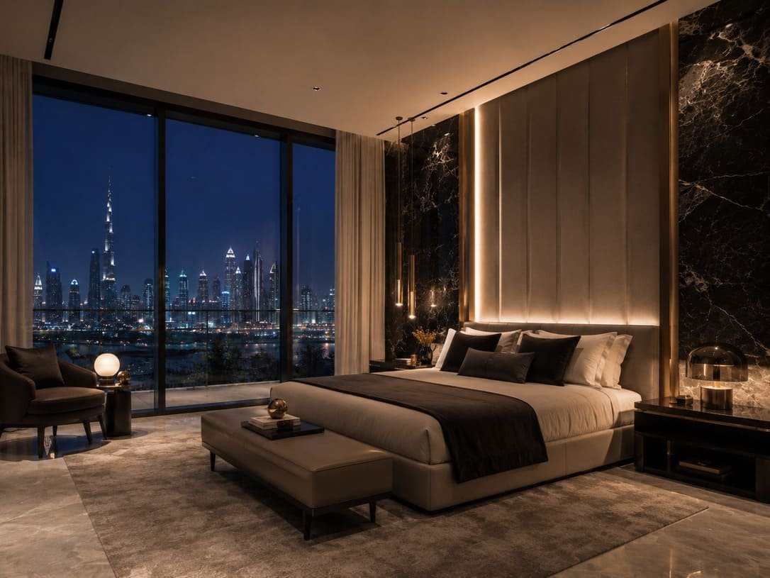 Luxurious master bedroom suite